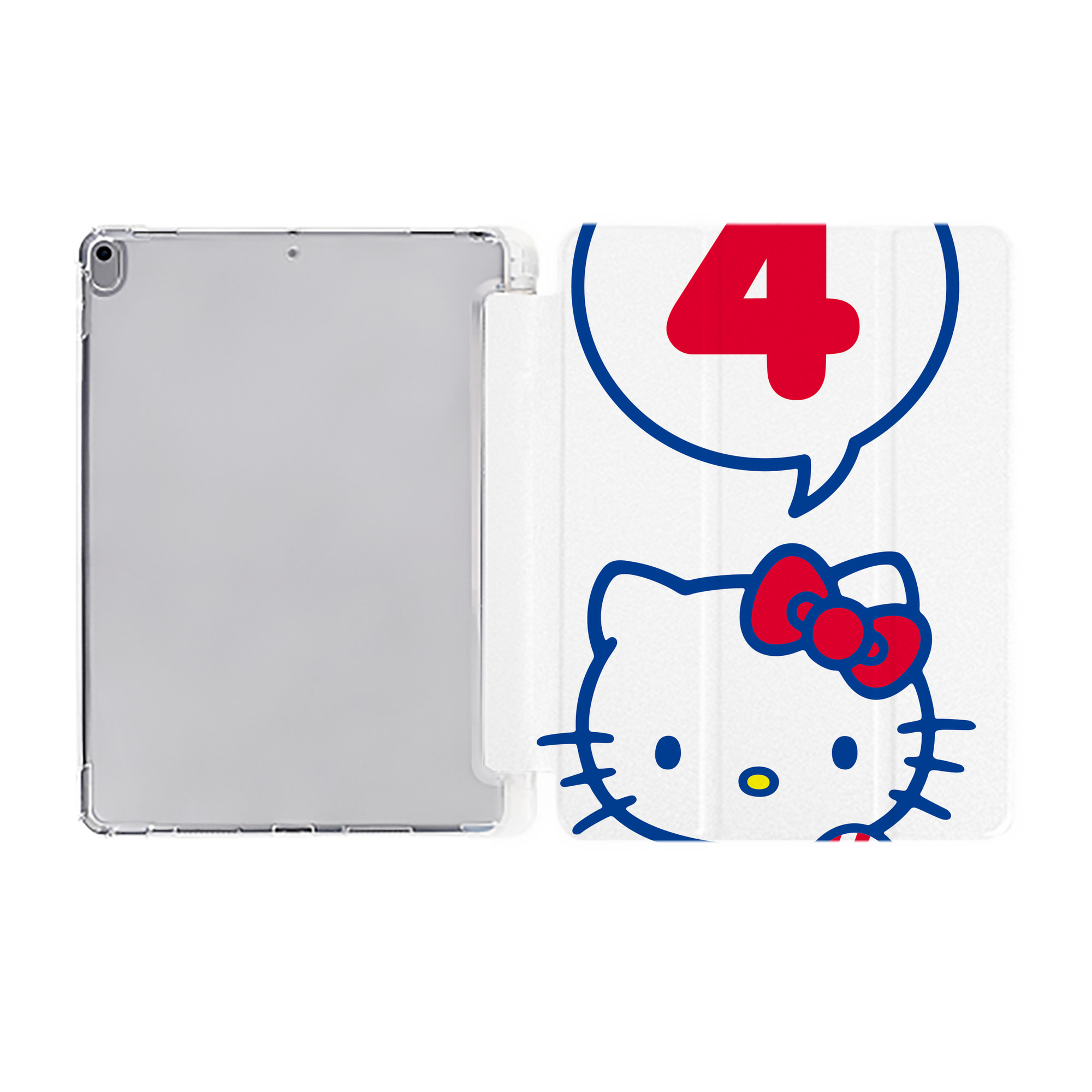 （画像用） Hello Kitty ハローキティ IPad ケース ペン収納付き 三つ折りスタンド PUレザー×シリコン 対応機種9.5/10.5/10.9インチ